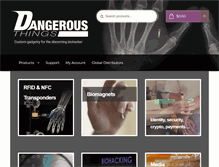 Tablet Screenshot of dangerousthings.com